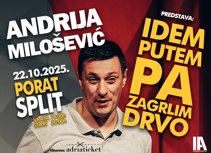 Andrija Milošević u Splitu - "Idem putem pa zagrlim drvo"