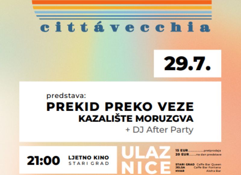 Kazalište Moruzgva: Predstava "Prekid preko veze"