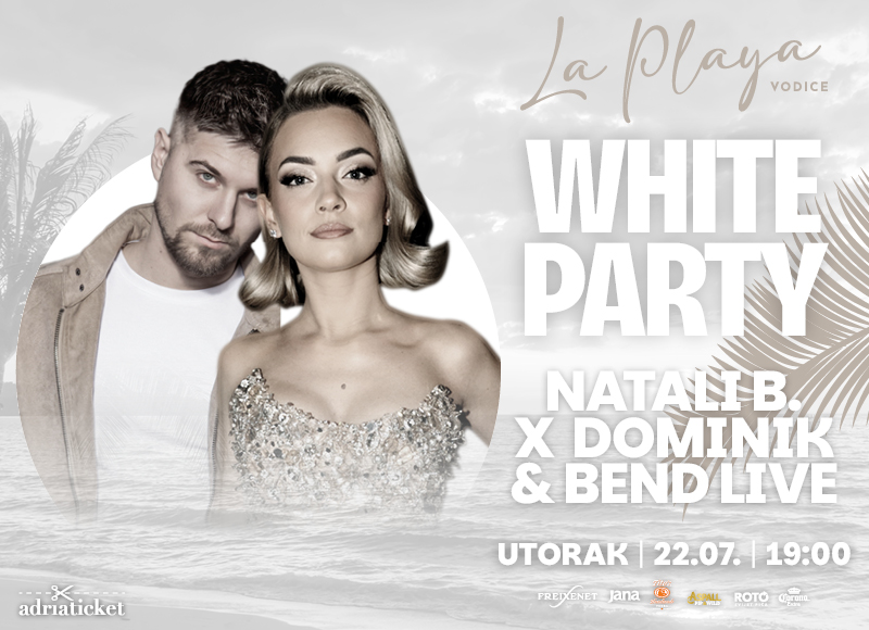 White Party - Natalie B. & Dominik Š. Live Bend @ La Playa, Vodice