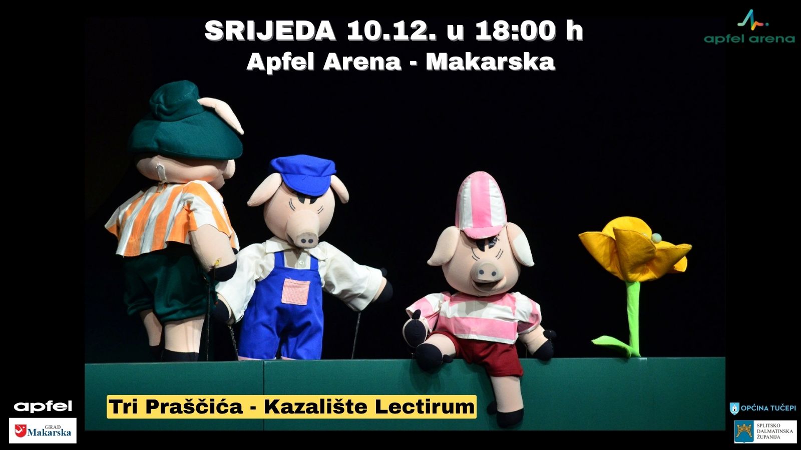 Dječja predstava "Tri praščića" @ Apfel Arena