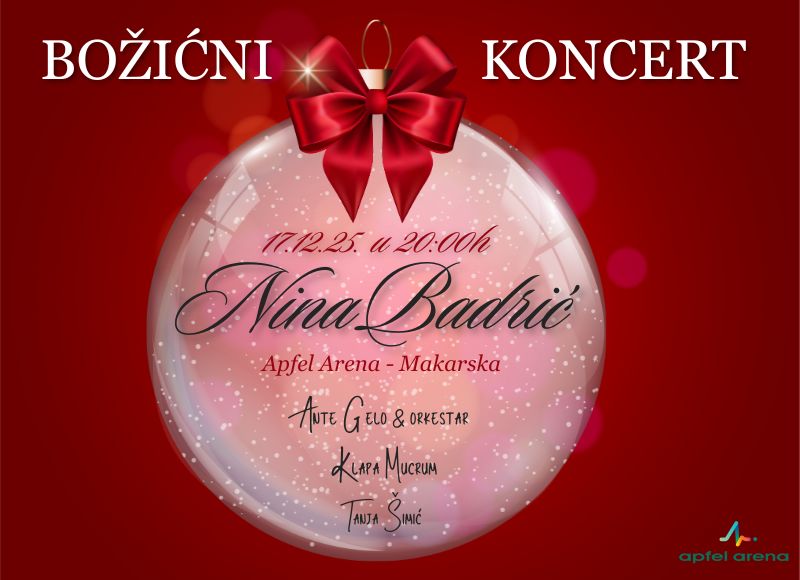 Božićni koncert s Ninom Badrić @ Apfel Arena