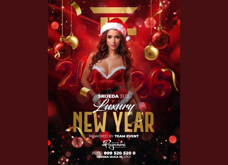 REZERVACIJE: Luxury New Year @ Paganini