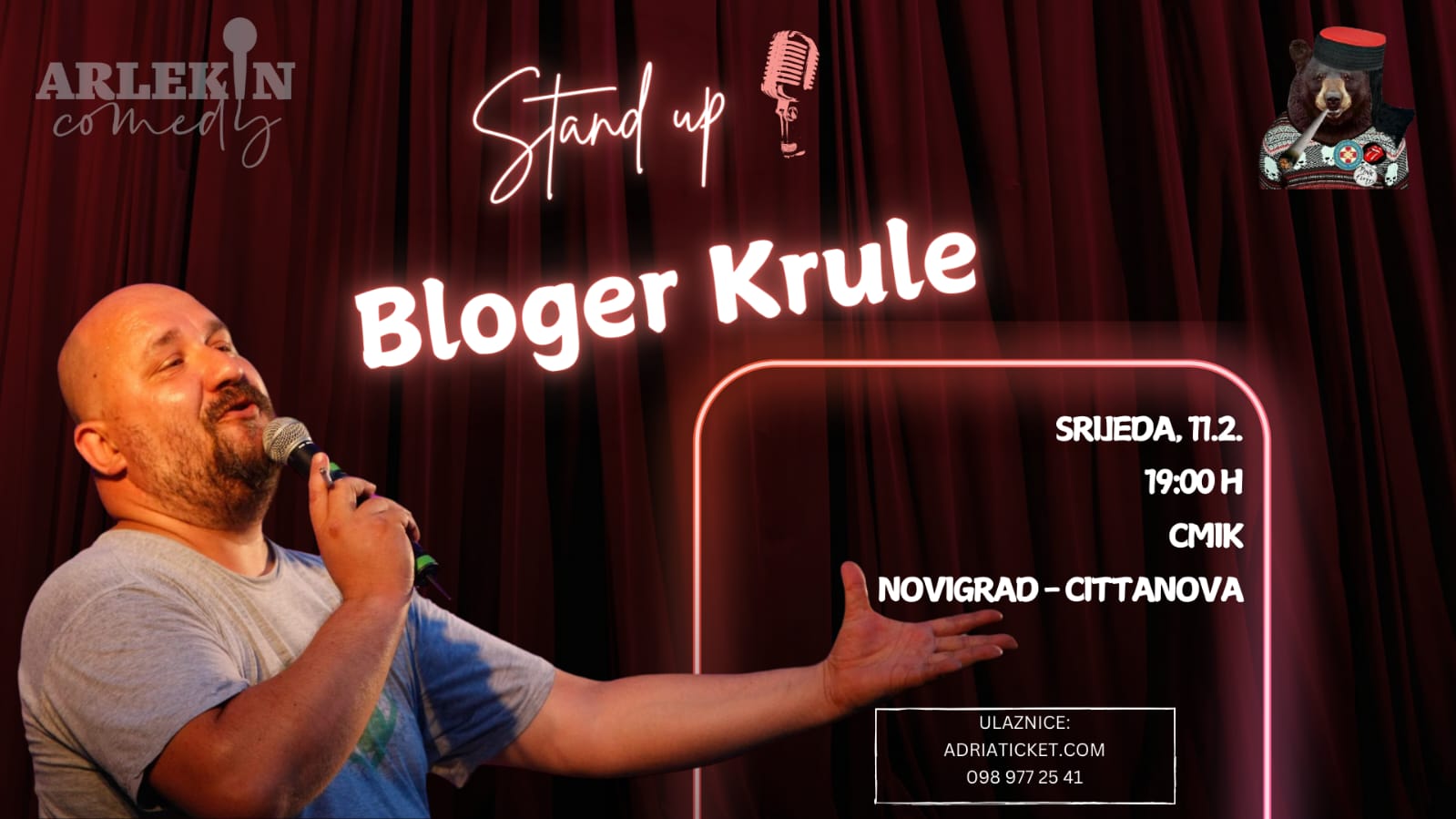 STAND UP "BLOGER KRULE" @ Novigrad