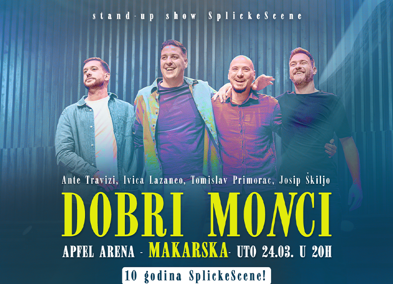 "Dobri moNci" u Makarskoj - stand-up show povodom 10 godina SplickeScene!