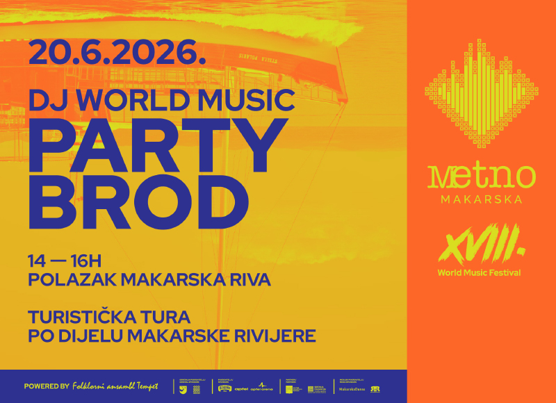 Metno Festival 2026 - Turistički world music party brod