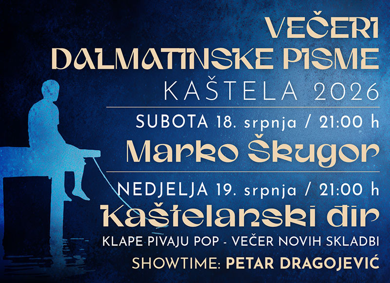 Večeri dalmatinske pisme 2026.