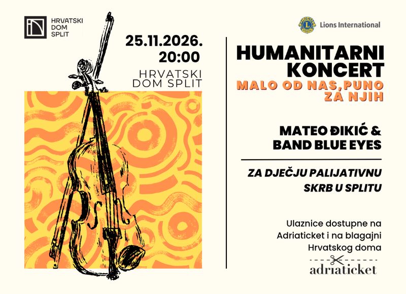 Humanitarni koncert za Dječji palijativni centar Matošić